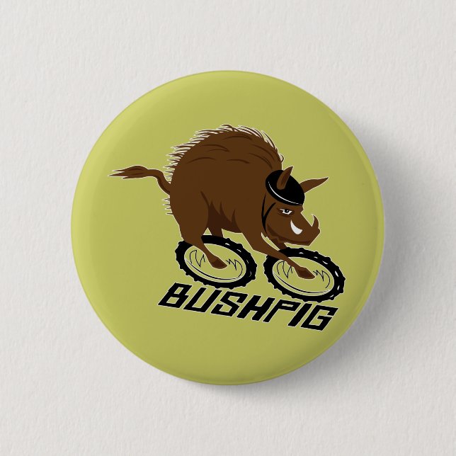 Bush Pig Button (Front)