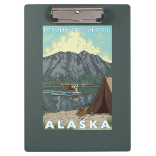 Bush Plane & Fishing - Denali Nat'l Park, Clipboard