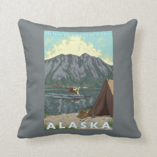 Bush Plane & Fishing - Denali Nat'l Park, Cushion
