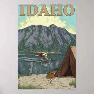Bush Plane & Fishing - Idaho Poster