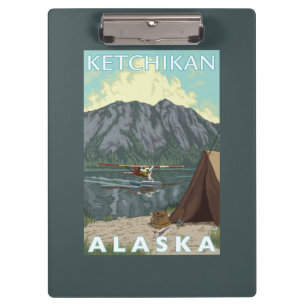 Bush Plane & Fishing - Ketchikan, Alaska Clipboard