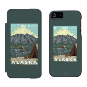 Bush Plane & Fishing - Ketchikan, Alaska Incipio Watson™ iPhone 5 Wallet Case