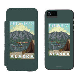 Bush Plane & Fishing - Ketchikan, Alaska Incipio Watson™ iPhone 5 Wallet Case