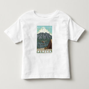 Bush Plane & Fishing - Ketchikan, Alaska Toddler T-Shirt