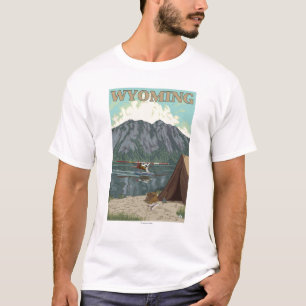 Bush Plane & Fishing - Wyoming T-Shirt