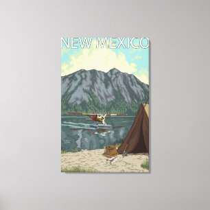 Bush Plane FishingNew Mexico Canvas Print