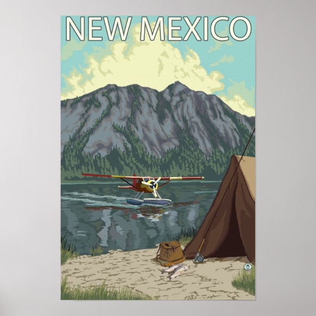 Bush Plane FishingNew Mexico Poster (Front)