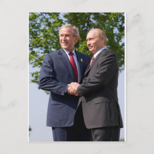 Bush & Putin Postcard
