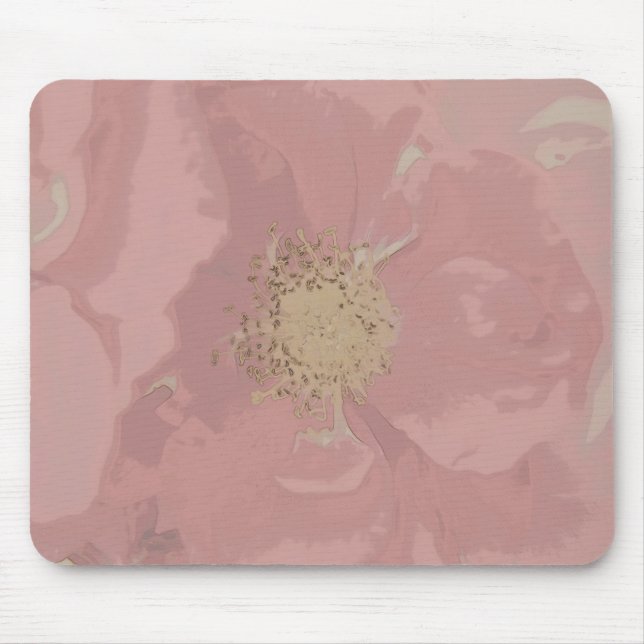 Bush Roses DullPastel Mouse Pad (Front)