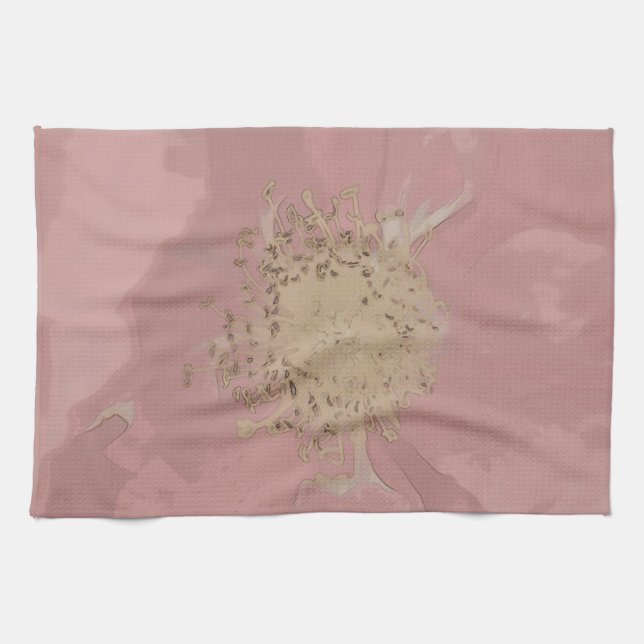 Bush Roses DullPastel Tea Towel (Horizontal)