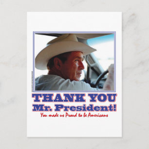 Bush-Thank-You-American Postcard