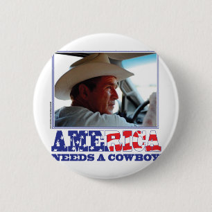 BushAMERICA 6 Cm Round Badge