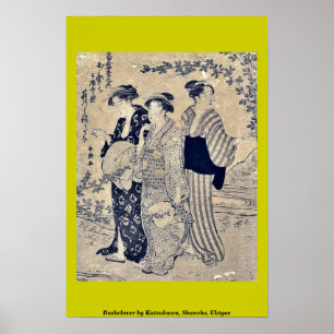 Bushclover by Katsukawa, Shuncho, Ukiyoe Poster