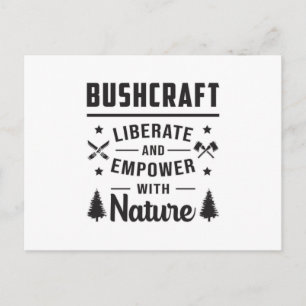 Bushcraft Apocalypse Survival Outdoor Gift Idea Postcard