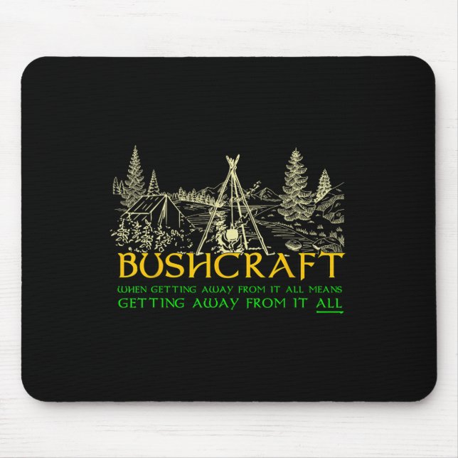 Bushcraft Hiking Camping  Mouse Pad (Front)
