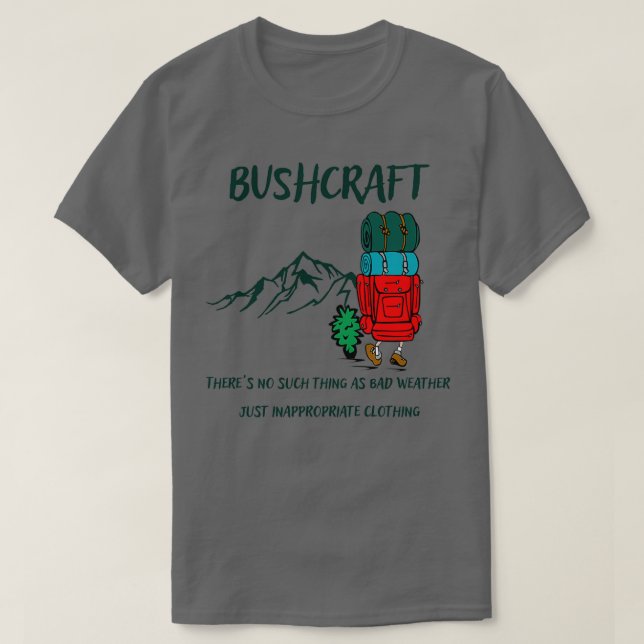 Bushcraft Minimalist Classic TShirt (Design Front)