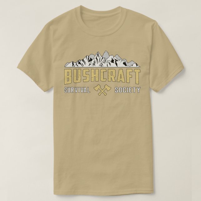 Bushcraft Nature Outdoor Camping Survival  T-Shirt (Design Front)