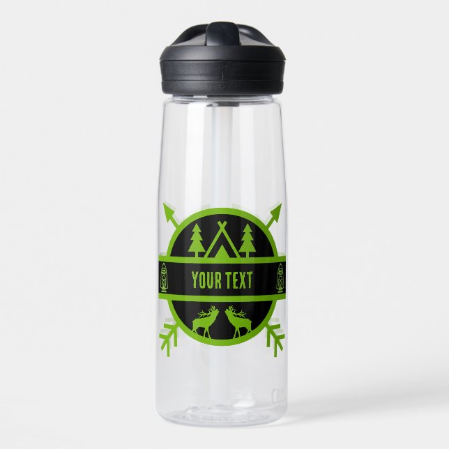 Bushcraft Nature Survivalists    Water Bottle (Front)