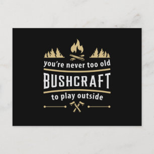 Bushcraft Outdoor Apocalypse Survival Funny Gift Postcard