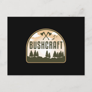 Bushcraft Survival Apocalypse Outdoor Funny Gift Postcard
