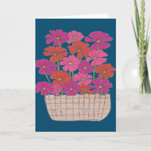 Bushel of Bright Cosmos  Card