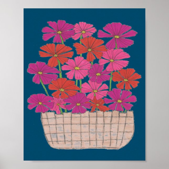 Bushel of Bright Cosmos  Poster (Front)