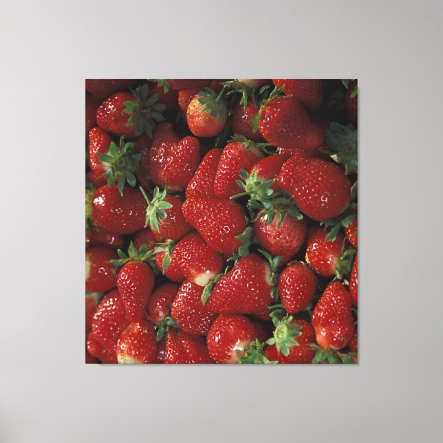 Bushel of Strawberries Canvas Print (Front)