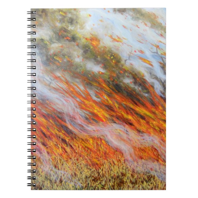 Bushfire Inferno 2014 Spiral Notebook (Front)