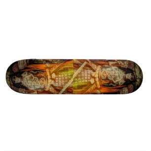 bushido Japanese samurai armour samurai skull Skateboard