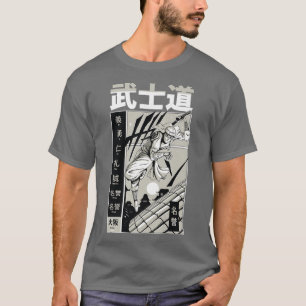Bushido Samurai Japanese Aesthetic swordsmen Manga T-Shirt