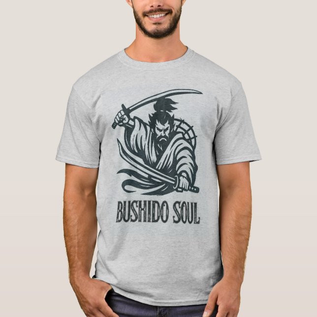 Bushido Soul – Samurai Spirit Warrior T-Shirt | (Front)