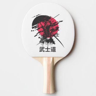 Bushido Spirit: Samurai Warrior Aesthetic  Ping Pong Paddle