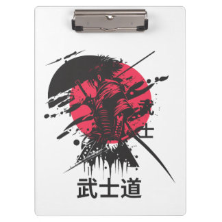 Bushido Spirit: Samurai Warrior Esthetic  Clipboard