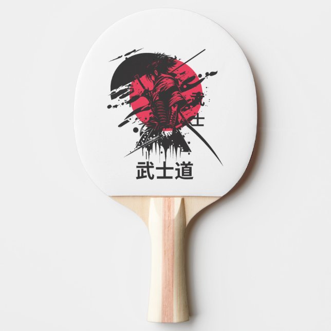 Bushido Spirit: Samurai Warrior Esthetic  Ping Pong Paddle (Front)