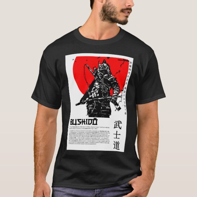 Bushido - "The Honor of a Samurai" - by DANYE T-Shirt (Front)