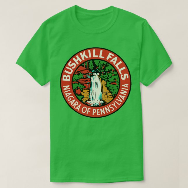 Bushkill Falls T-Shirt (Design Front)
