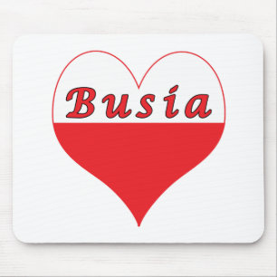 Busia Polish Heart Mouse Pad