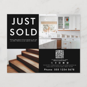 Business 2 Promotional Photo QR Code Social Media Flyer