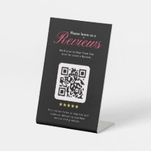 Business 5 Star Review QR Code Business Tabletop 
