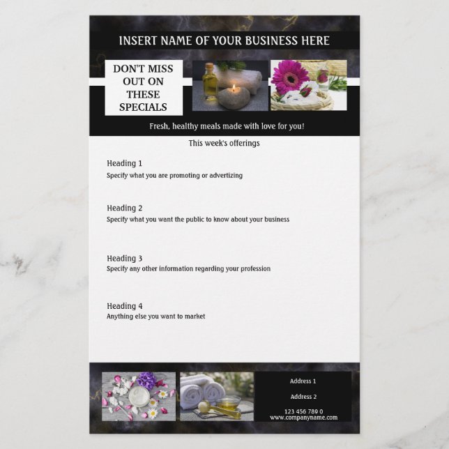 Business 6 photo services brochure pamphlet (Front)