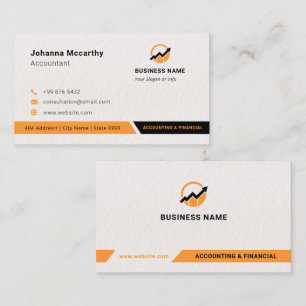 Business Accountant Logo   Minimalist Modern Card