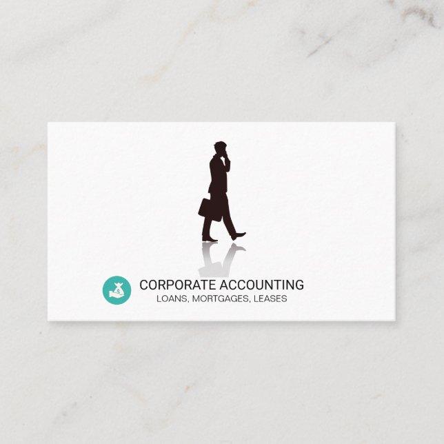Business Accounting Finance Business Card (Front)