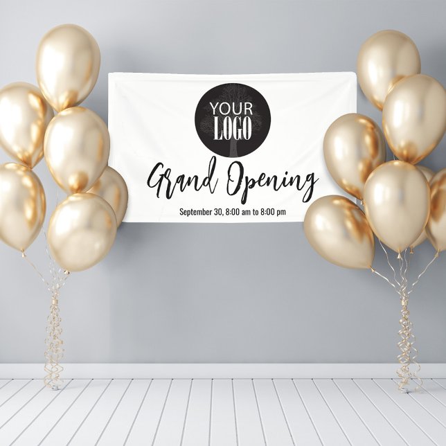 Business Add Your Logo Grand Opening Banner (Business add your logo Grand Opening custom banner)