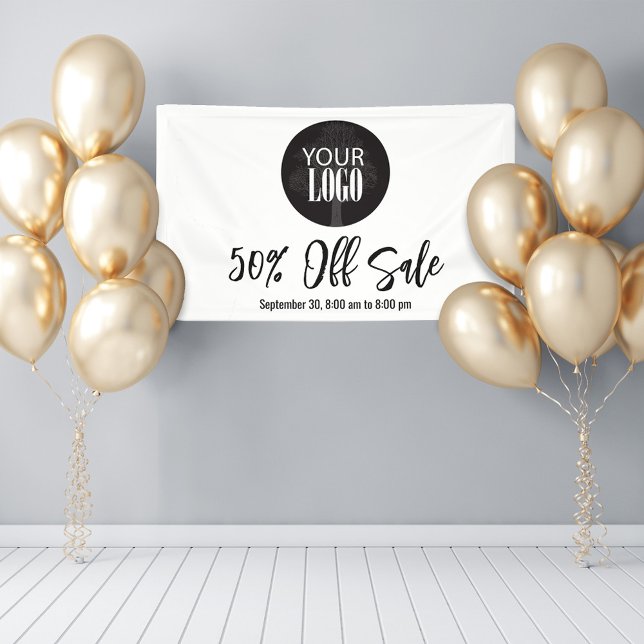 Business Add Your Logo Simple Sale Banner (Businesses add your logo sale banner. )