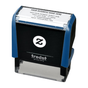 Business Address Contact Information Personalised Self-inking Stamp