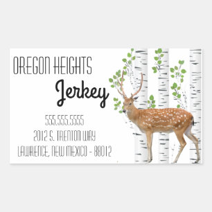 Business Address Stickers Deer Doe Buck Woodland H