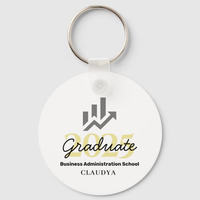 Business Administration Graduate Class of 2025 Key Ring (Front)