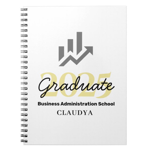 Business Administration Graduate Class of 2025 Notebook (Front)