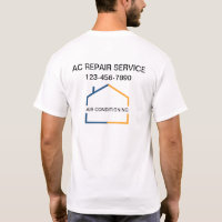 Business Air Conditioning Field Logo Work Shirts