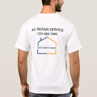 Business Air Conditioning Field Logo Work Shirts
